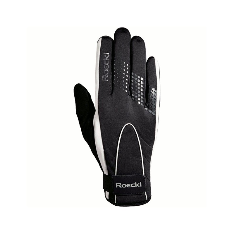 Racing warme handschoenen Roeckl LL Landas zwart/wit Racing warme handschoenen Roeckl LL Landas zwart/wit